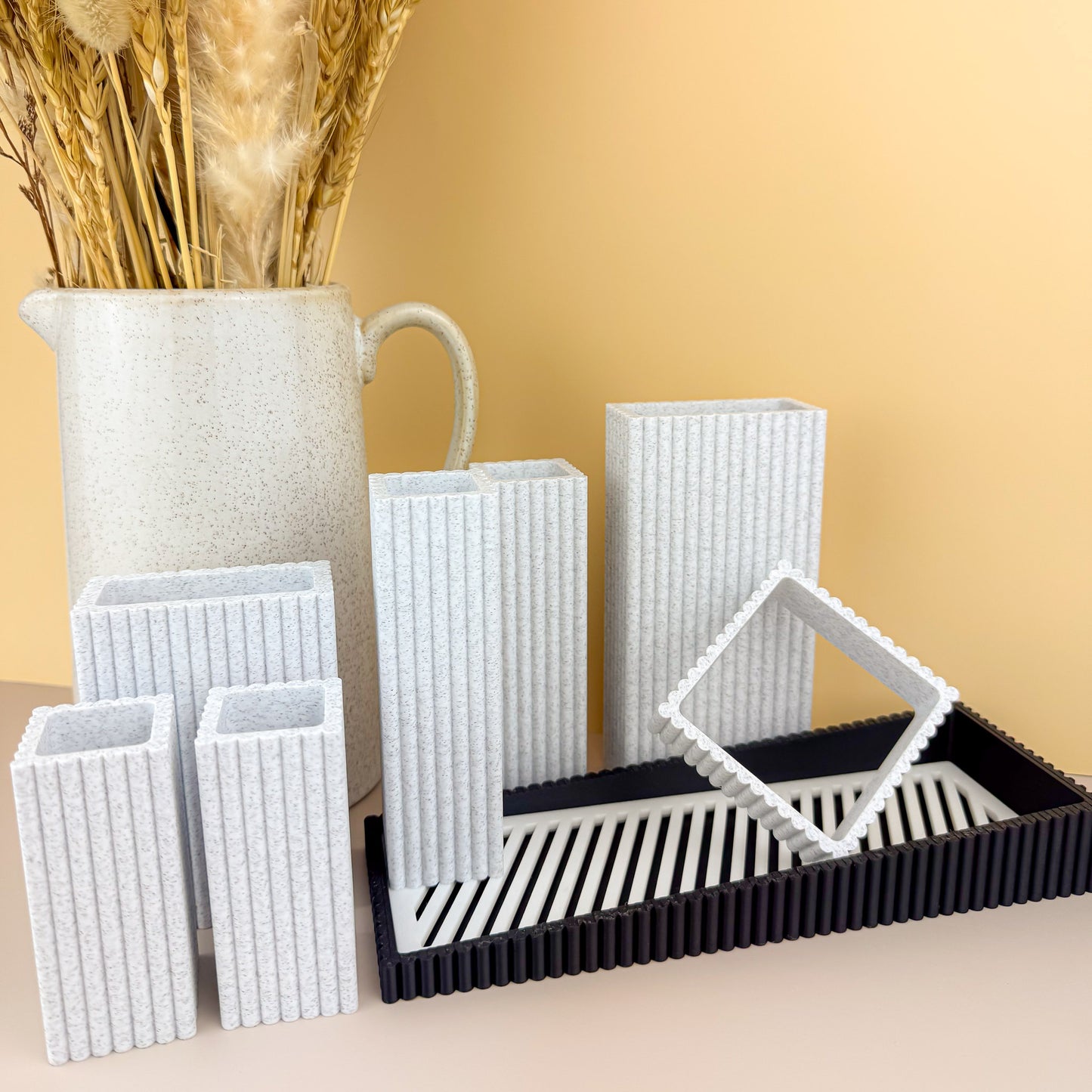 Nestle Modular Toothbrush & Toothpaste Holder with Drip Tray – Minimalist Bathroom Organizer