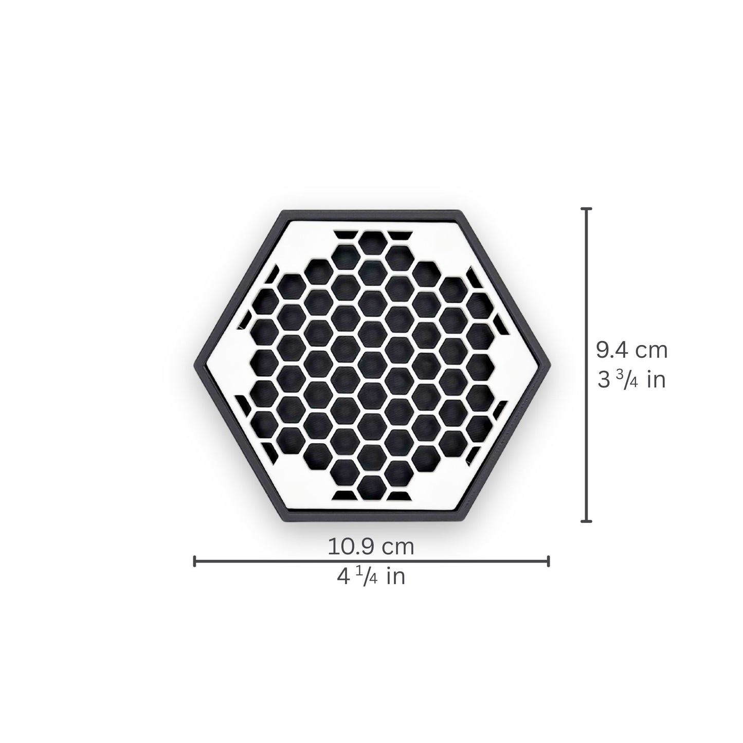 Levitation Coaster - Hexagon Edition in Classic White - Set of 2