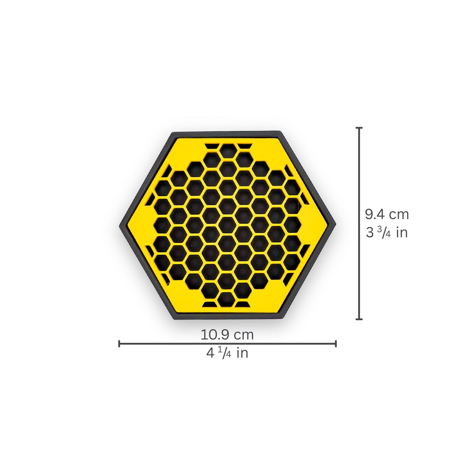 Levitation Coaster - Hexagon Edition in Honeycomb Yellow - Set of 2