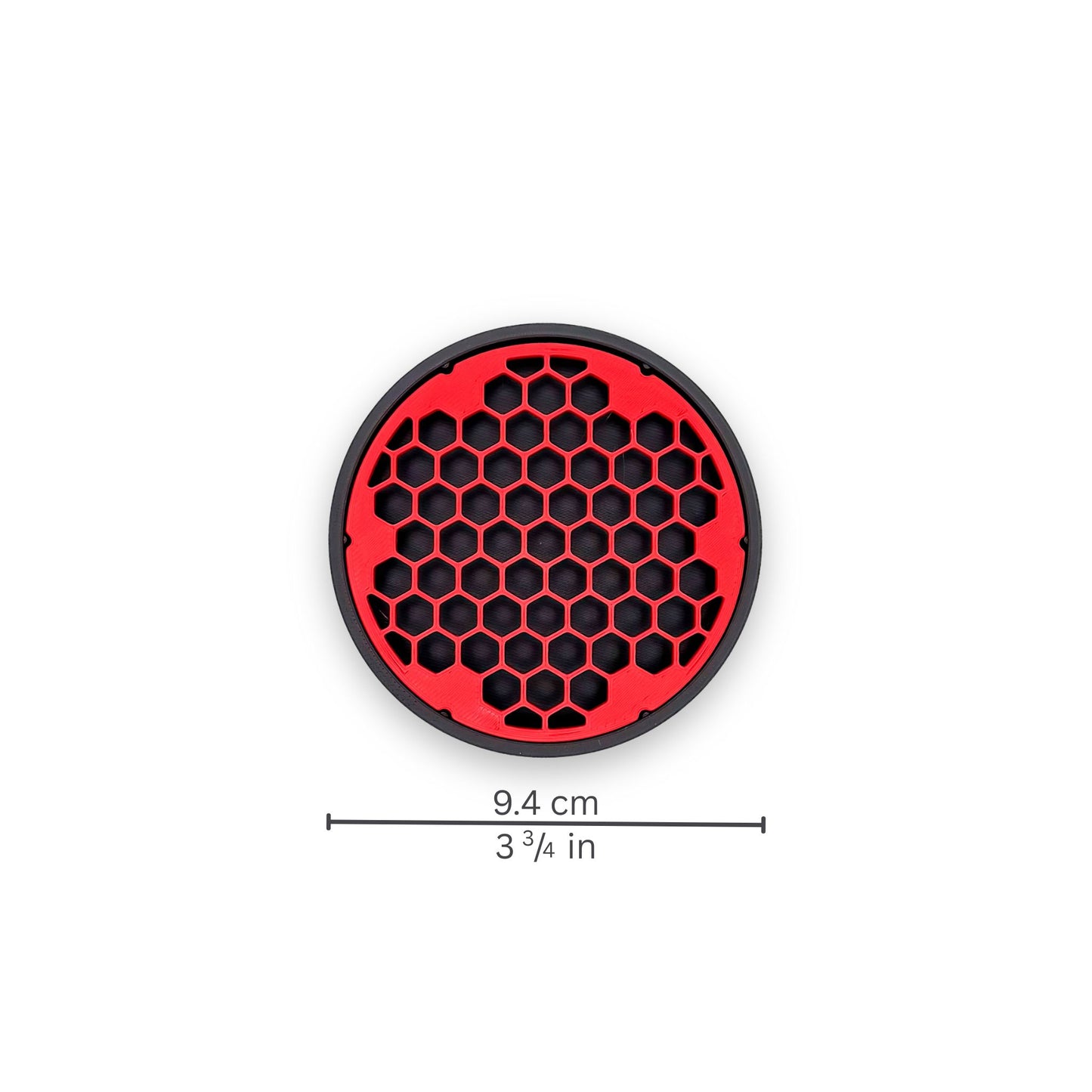 Levitation Coaster - Round Edition in Scarlet Red - Set of 2
