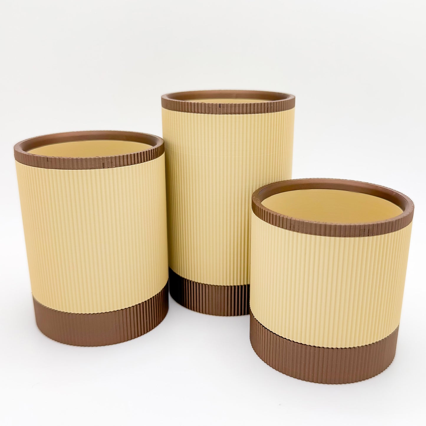 Mesa Succulent Planter Set - Brown/Bronze