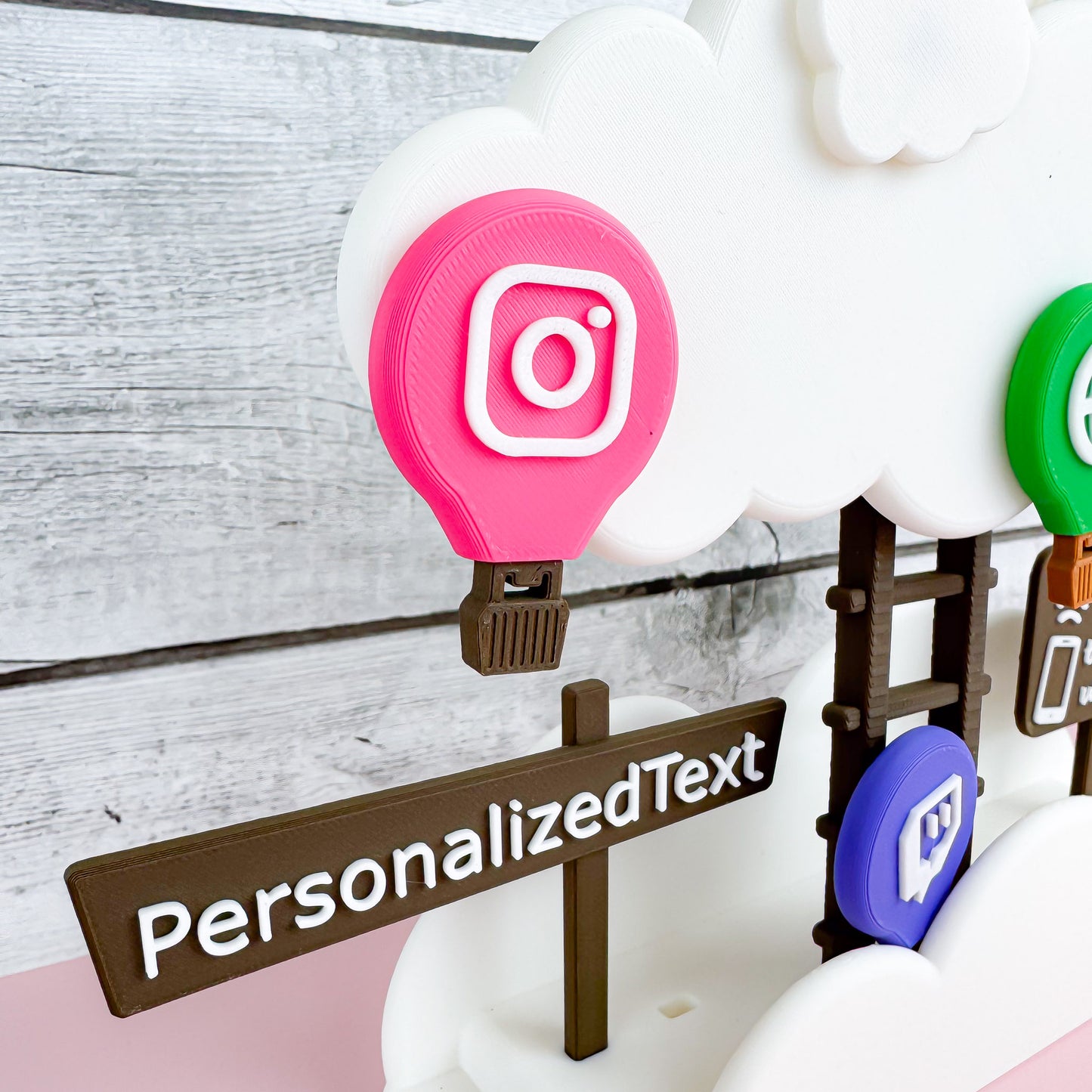 LinkClouds NFC Tag Set – Hot Air Balloon Edition in Playful Vibrant